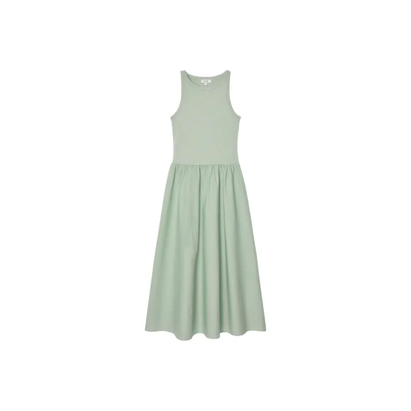 COS Sleeveless Dress Women's Gray Green-0
