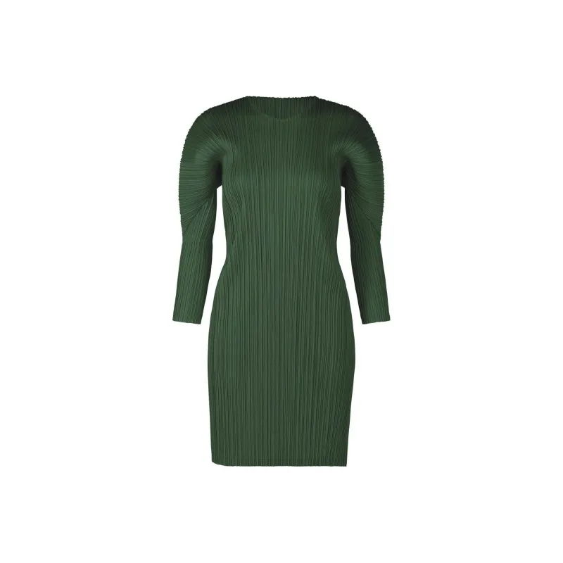 PLEATS PLEASE ISSEY MIYAKE FW24 Long-Sleeved Dresses Women's Green-0