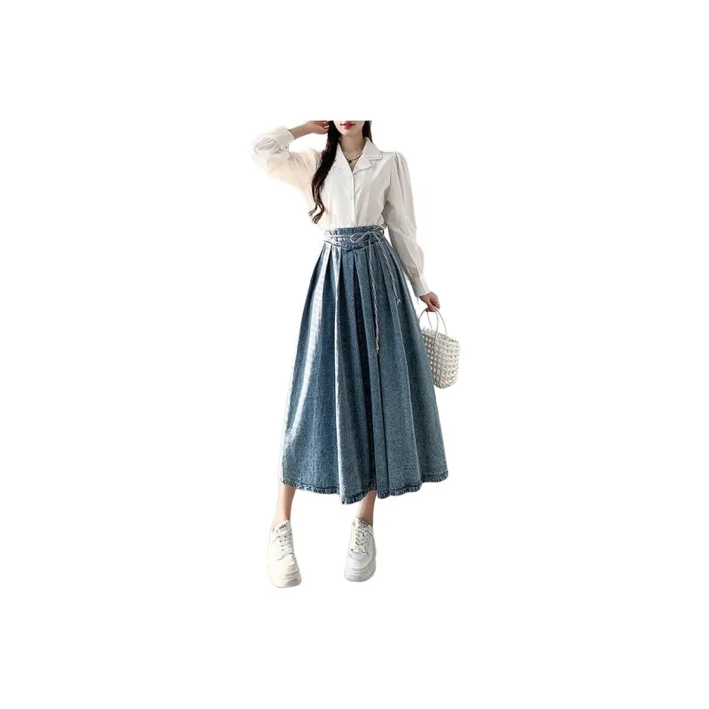 Concubine Zhu Denim Long Skirt Women's-4