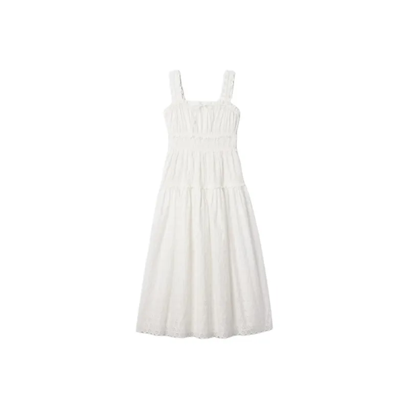 Doen X GAP DOEN Collaboration Series Slip Dresses Women's White-0