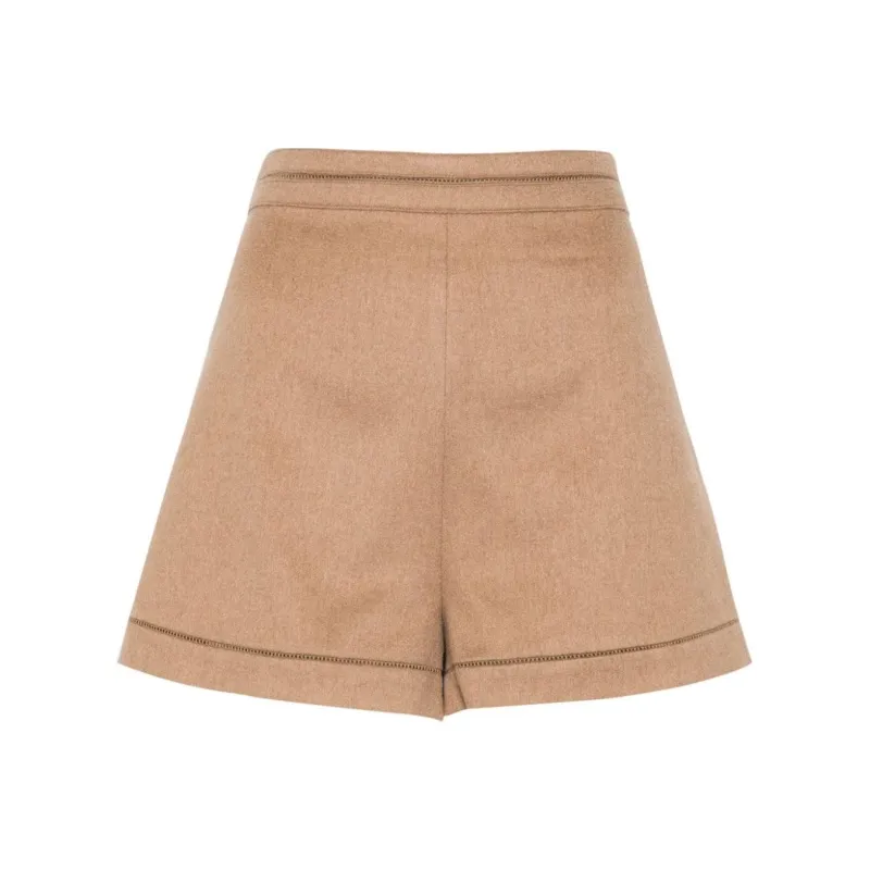 MaxMara Adagio High Waist Knitted Shorts-0