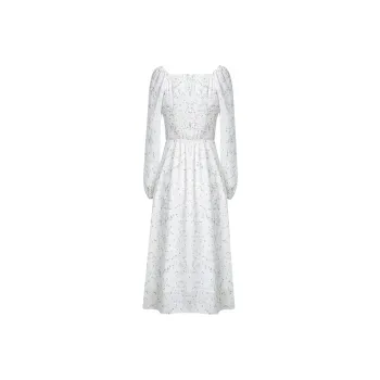 MeetMetro Long Sleeved Dresses Women's Print