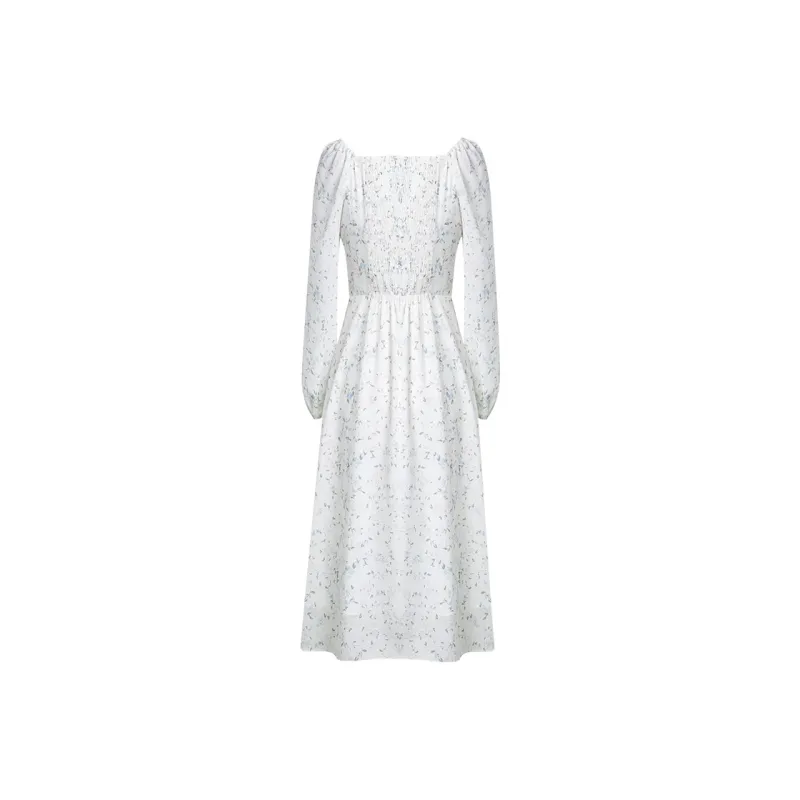 MeetMetro Long Sleeved Dresses Women's Print-0