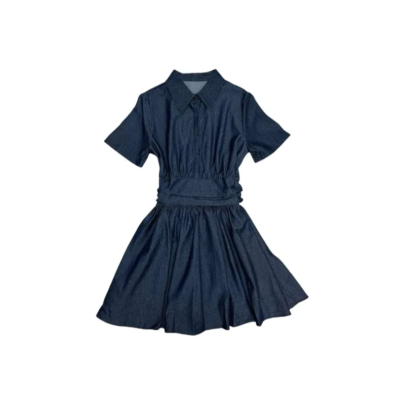 Yvetteclassic Short Sleeved Dress Women's Blue-0