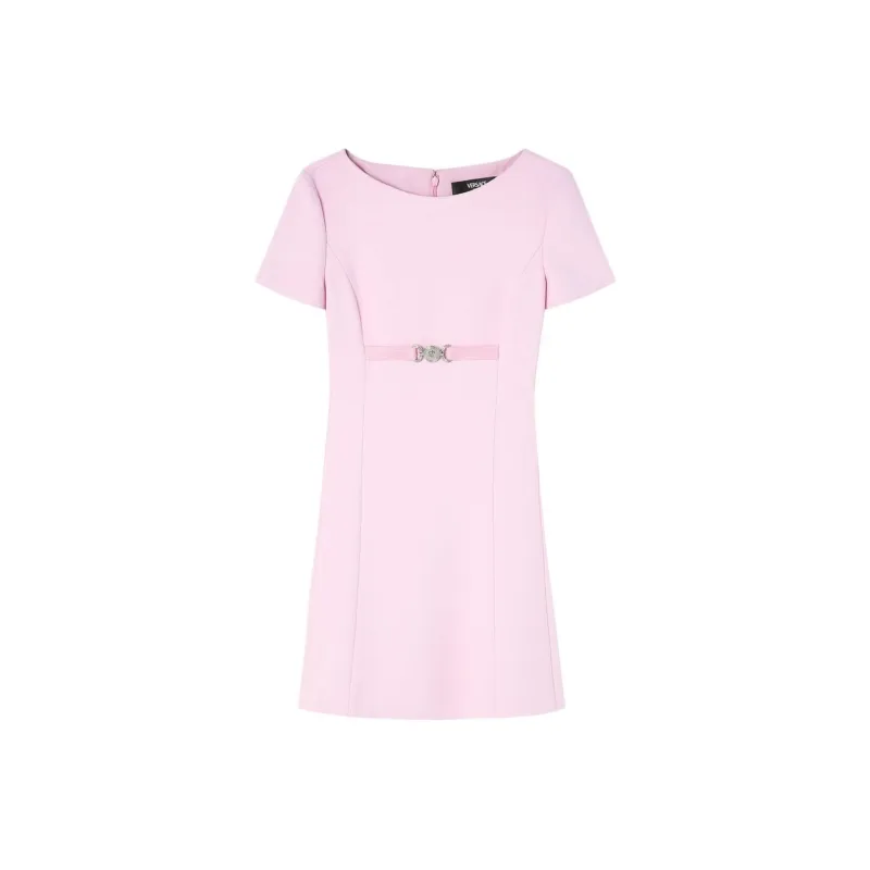 VERSACE Short Sleeved Crewneck Mini Dress-0