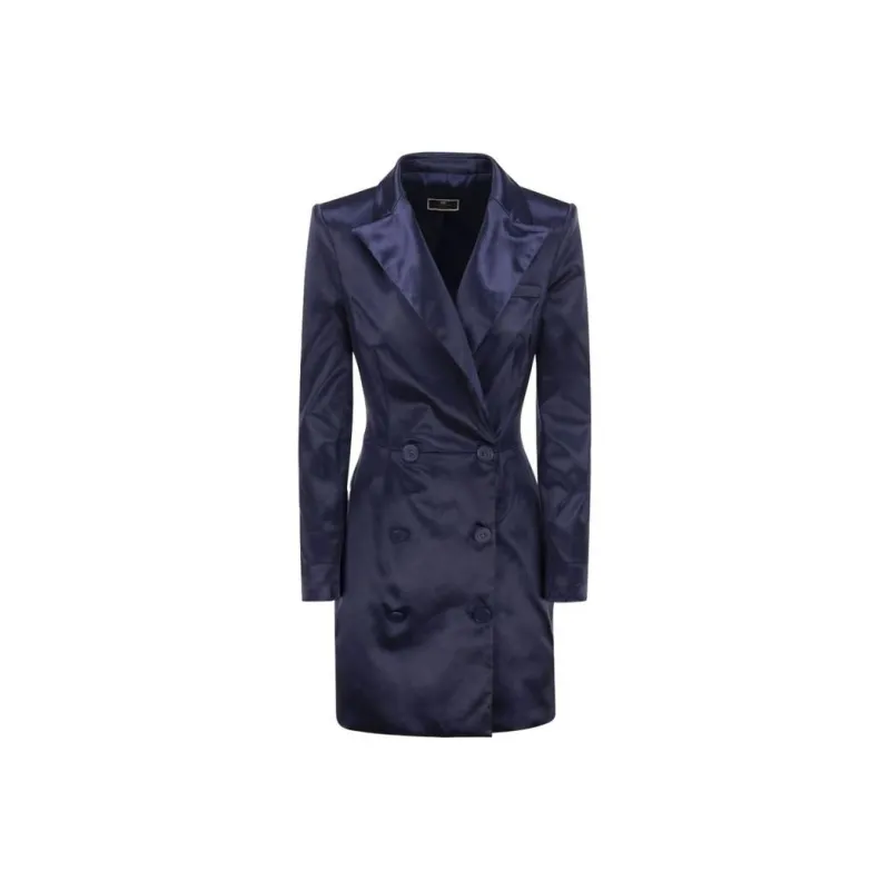 Elisabetta Franchi Long Sleeved Dress Women's Blue-0