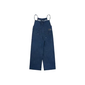 FAIRFAFO Overalls Women's Denim Blue