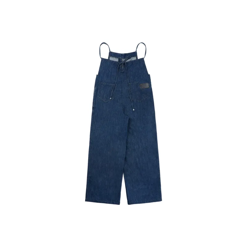 FAIRFAFO Overalls Women's Denim Blue-0