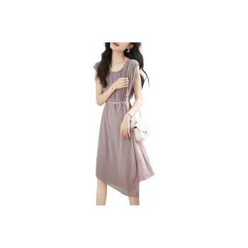 Mo Han Yi Mei Sleeveless Dress Women's Purple