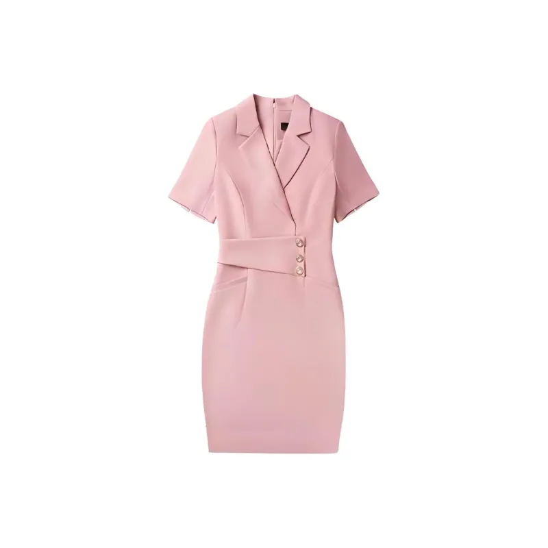 ONE SHALLOW Long Sleeved Dresses Women's Pink-0