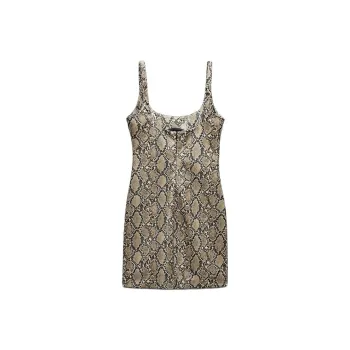 ZARA Slip Dress Women's Snakeskin Print