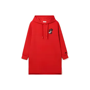 LACOSTE Long Sleeved Dresses Women's Red