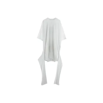 MM6 Maison Margiela Flocked Logo Jersey Midi Dress