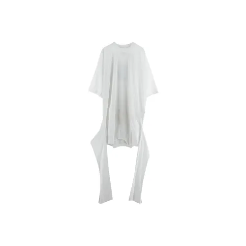 MM6 Maison Margiela Flocked Logo Jersey Midi Dress