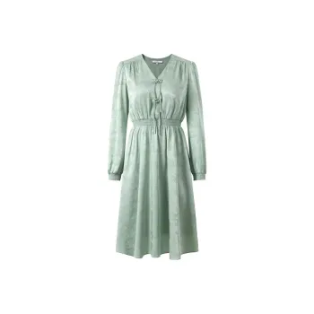 JZ Juzui Long Sleeved Dress Women's Light Green