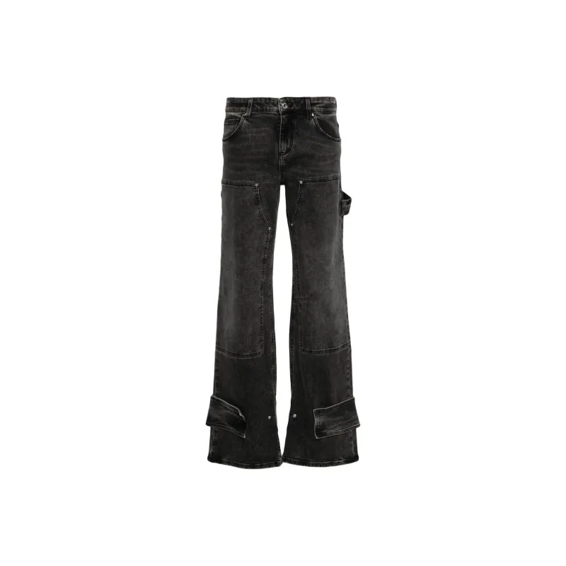 Blumarine Boyfit Cargo Jeans-0