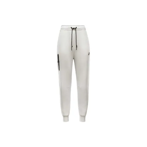 Nike Sportswear Tech Fleece Knitted Sports Pants Women's Light Ivory/Black