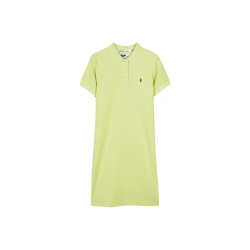Skechers Short-Sleeved Dresses Women's Light Yellow Green