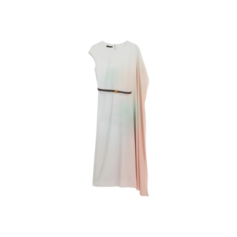 Yiner Sleeveless Dress Women's Smoke Gray Pink-0
