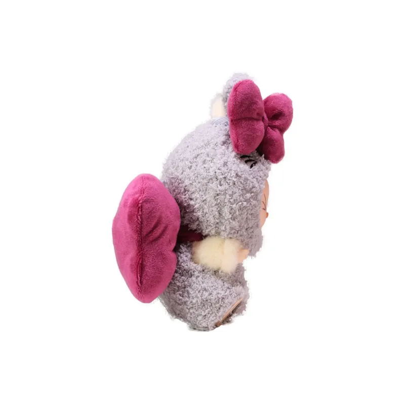 [Modified Doll] POP MART Labubu THE MONSTERS Heartbeat Macaron Collection, Chinchillas Bowknot, Cute Hang Tag Box 15cm-8