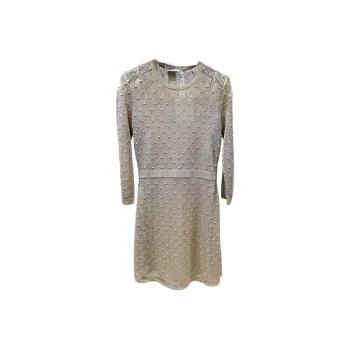 DIOR Long Sleeved Dresses Women's Gold