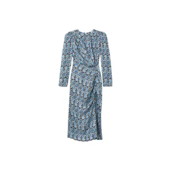Sandro Floral print Silk Midi Dress