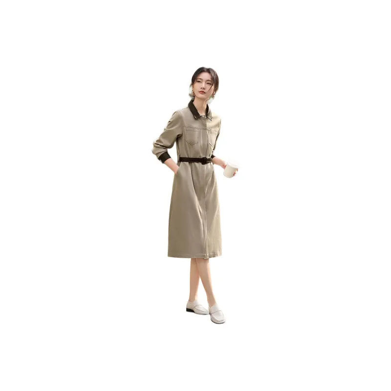 XWI Long Sleeved Dress Women's Oat-0