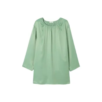 AMERICAN VINTAGE A.M SS25 DRESS UNYL Long-Sleeved Dresses Women's Sage Green