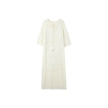 3COLOUR Short Sleeved Dress Women's Apricot