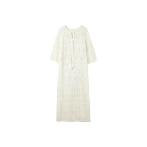 3COLOUR Short Sleeved Dress Women's Apricot
