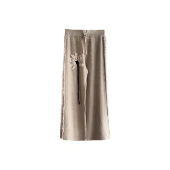 CHICCO MAO Knitted Sports Pants Women's Khaki