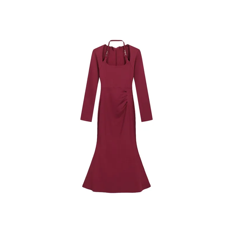AHDO Long-Sleeved Dresses Women's-0
