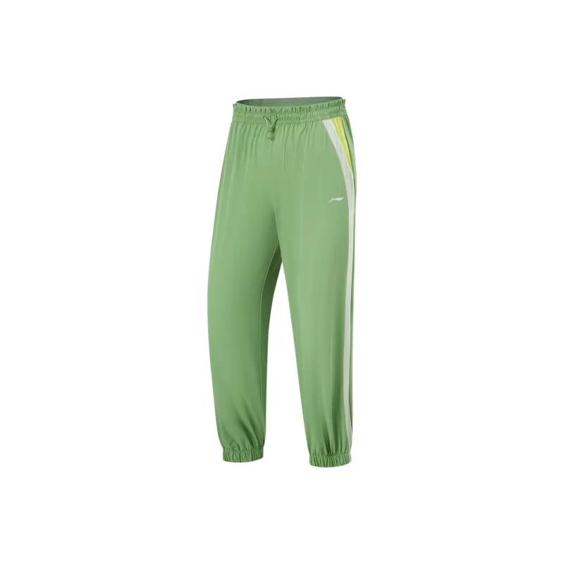 LiNing Fitness Series Knitted Sports Pants Women's Stone Moss Green-0