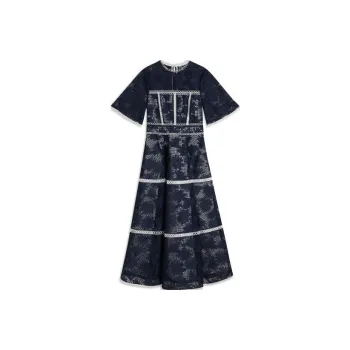 Ted Baker Short-Sleeved Dresses Women's Dark Blue