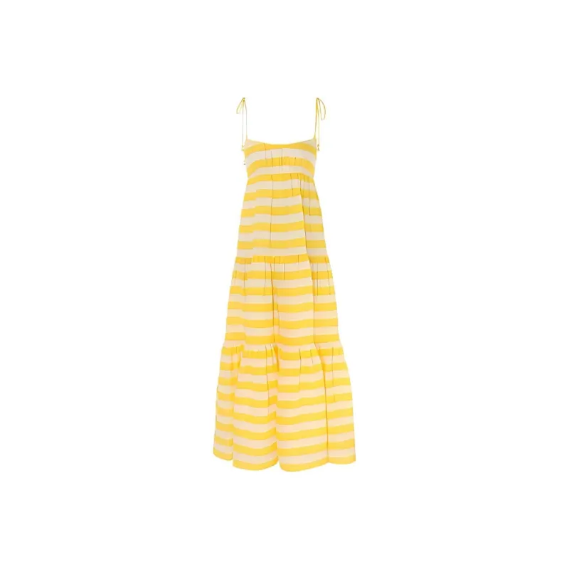 Zimmermann Alight Striped Linen Midi Dress-0