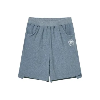 QIAODAN Casual Shorts Women's Coastal Blue Floral Yarn