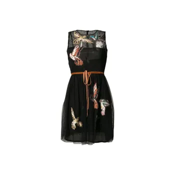 RED VALENTINO Sleeveless Dress Women's Black