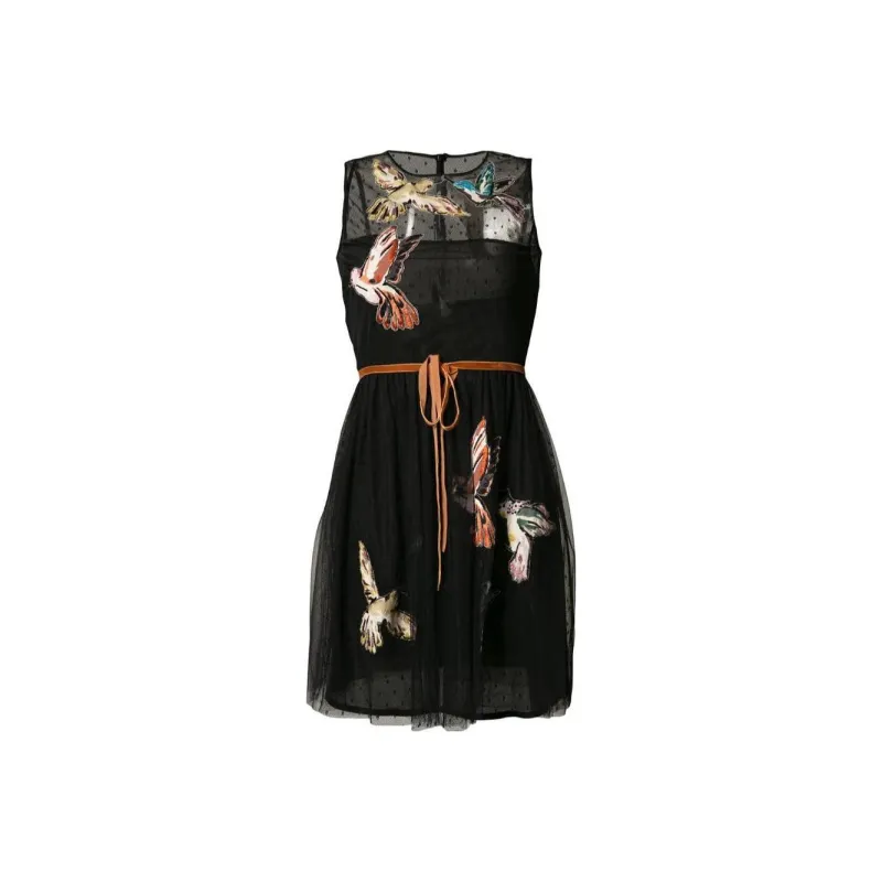RED VALENTINO Sleeveless Dress Women's Black-0