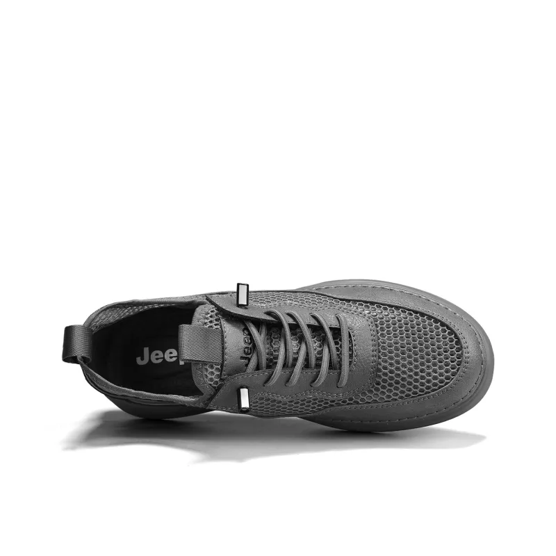 Jeep Casual Shoes Men Low Top Gray-2