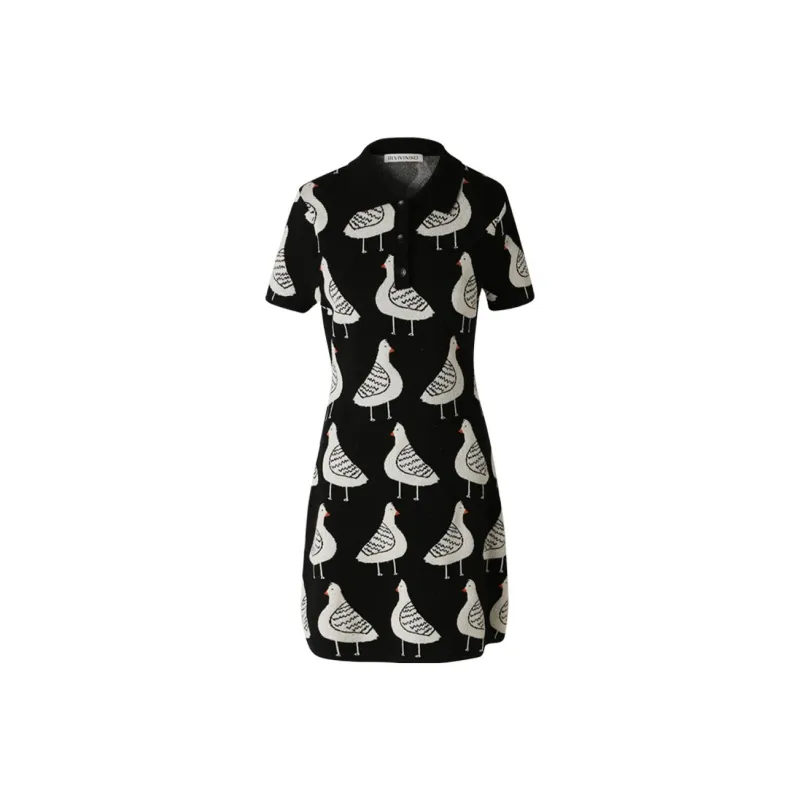 III VIVINIKO Short Sleeved Dress Women's Black 20-0