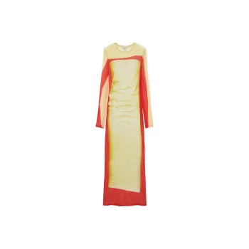 LOEWE Tube Dress 'Yellow/Red'