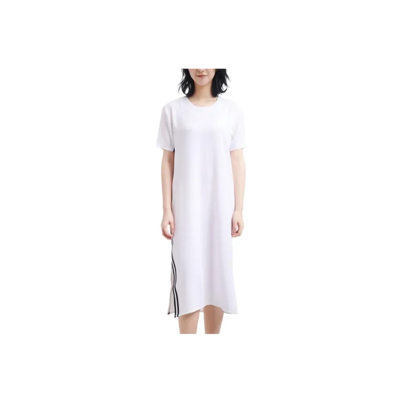 Adidas Originals Short Sleeved Dresses Women's White-0