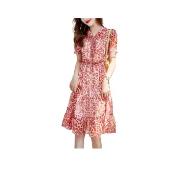 XWI Short Sleeved Dress Women's Red