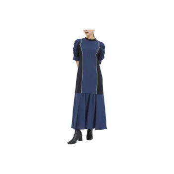 UNITED TOKYO Short Sleeved Dresses Women's Marine