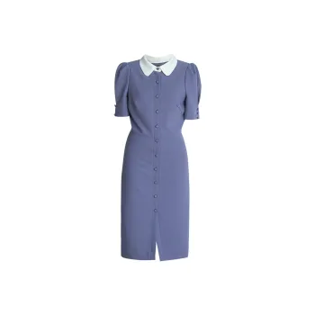 ROEYSHOUSE Short Sleeved Dresses Women's Purple