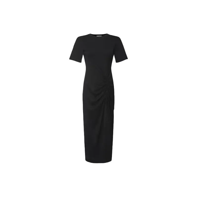 FRAME Short Sleeved Dress Women's Black-0