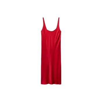 ZARA Slip Dresses Women's Red