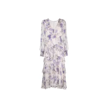 Zimmermann Lyrical Floral-print Silk Midi Dress
