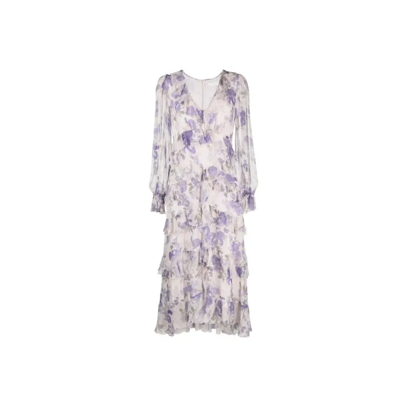 Zimmermann Lyrical Floral-print Silk Midi Dress-0