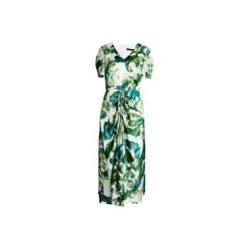 ROEYSHOUSE Short Sleeved Dresses Women's Green